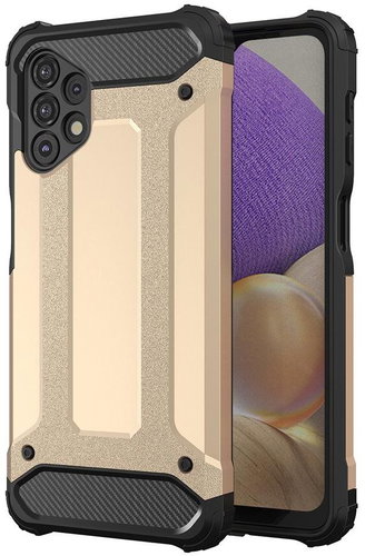 Hybrid Armor plastový kryt na Samsung Galaxy A32 5G, zlatý - Phone Cover - Main image