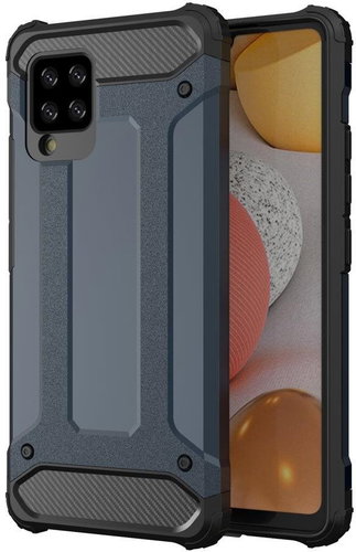 Hybrid Armor plastový kryt na Samsung Galaxy A42 5G, modrý - Phone Cover - Main image