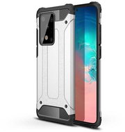 Hybrid Armor plastový kryt na Samsung Galaxy S20 Ultra, stříbrný - Phone Cover
