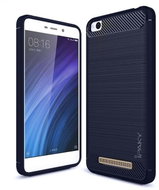 iPaky gumové pouzdro Slim Carbon Flexible TPU na Xiaomi Redmi 4A, modré - Phone Case