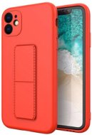 Kickstand silikonový kryt na iPhone 11, červený - Phone Cover