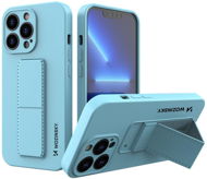 Kickstand silikonový kryt na iPhone 13 Pro Max, modrý - Phone Cover
