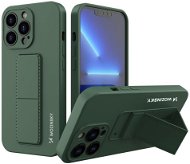 Kickstand silikonový kryt na iPhone 13 Pro Max, zelený - Phone Cover