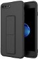 Kickstand silikónový kryt na iPhone 6/6S Plus, čierny - Kryt na mobil