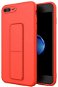 Kickstand silikonový kryt na iPhone 7 / 8 Plus, červený - Phone Cover