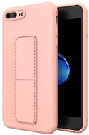 Kickstand silikónový kryt na iPhone 7/8 Plus, ružový - Kryt na mobil