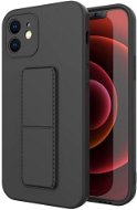 Phone Cover Kickstand silikonový kryt na iPhone XS Max, černý - Kryt na mobil