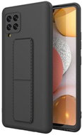 Kickstand silikonový kryt na Samsung Galaxy A42 5G, černý - Phone Cover