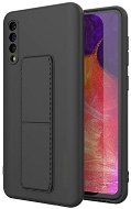 Kickstand silikonový kryt na Samsung Galaxy A50 / A30s, černý - Phone Cover