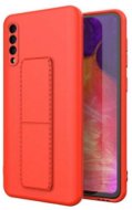 Kickstand silikonový kryt na Samsung Galaxy A50 / A30s, červený - Phone Cover