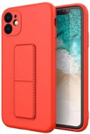 Kickstand silikonový kryt na Samsung Galaxy A52s 5G / A52 4G/5G, červený - Phone Cover