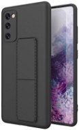 Kickstand silikonový kryt na Samsung Galaxy S20 FE 5G, černý - Phone Cover
