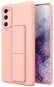 Kickstand silikónový kryt na Samsung Galaxy S20 FE 5G, ružový - Kryt na mobil