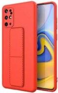 Kickstand silikonový kryt na Samsung Galaxy S20 Plus, červený - Phone Cover