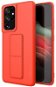 Kickstand silikonový kryt na Samsung Galaxy S21 Ultra 5G, červený - Phone Cover
