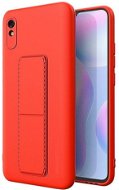 Kickstand silikonový kryt na Xiaomi Note 9 Pro / Note 9S, červený - Phone Cover