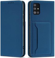 Puzdro na mobil Magnet Card knižkové kožené puzdro na Xiaomi Redmi Note 11 Pro 4G/5G, modré - Pouzdro na mobil