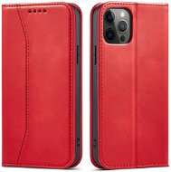 Magnet Fancy knížkové kožené pouzdro na iPhone 12 Pro Max, červené - Phone Case
