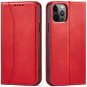 Magnet Fancy knížkové kožené pouzdro na iPhone 12 Pro, červené - Phone Case