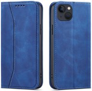 Magnet Fancy knížkové kožené pouzdro na iPhone 13 mini, modré - Phone Case