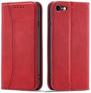 Magnet Fancy knížkové kožené pouzdro na iPhone 7 / 8 / SE 2022 / SE 2020, červené - Phone Case