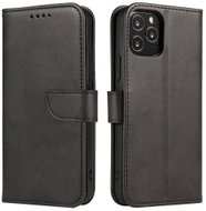 Magnet knížkové kožené pouzdro na Realme GT Neo2, černé - Phone Case
