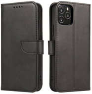 Magnet knížkové kožené pouzdro na Samsung Galaxy A42 5G, černé - Phone Case