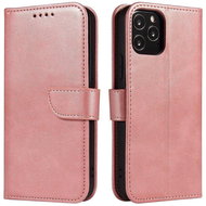 Magnet knížkové kožené pouzdro na Xiaomi Redmi Note 10 / Redmi Note 10S, růžové - Phone Case