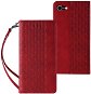 Magnet Strap knížkové kožené pouzdro na iPhone 7 / 8 / SE 2022 / SE 2020, červené - Phone Case