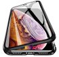 Magnetic Full Body Glass magnetické puzdro na iPhone 12 mini, čierne - Puzdro na mobil