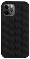 Pop It silikonový kryt na iPhone 11 Pro Max, černý - Phone Cover