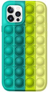 Pop It silikonový kryt na iPhone 11 Pro Max, zelený/žlutý - Phone Cover