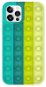 Pop It silikonový kryt na iPhone 11 Pro, zelený/žlutý - Phone Cover