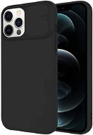 Privacy Lens silikonový kryt na iPhone 12 Pro Max, černý - Phone Cover