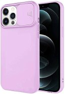 Privacy Lens silikonový kryt na iPhone 12 Pro Max, fialový - Phone Cover