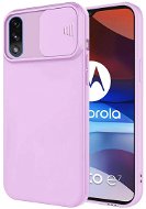 Privacy Lens silikónový kryt na Motorola Moto E7 Power, fialový - Kryt na mobil