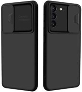 Privacy Lens silikonový kryt na Samsung Galaxy S21, černý - Phone Cover