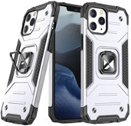Ring Armor plastový kryt na iPhone 12 Pro Max, stříbrný - Phone Cover