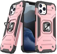 Ring Armor plastový kryt na iPhone 13 Pro Max, ružový - Kryt na mobil