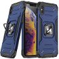 Ring Armor plastový kryt na iPhone XS / X, modrý - Phone Cover