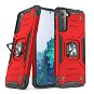 Ring Armor plastový kryt na Samsung Galaxy S22 Plus, červený - Kryt na mobil
