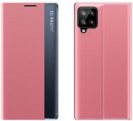 Sleep Case knížkové pouzdro na Samsung Galaxy A12 / M12, růžové - Phone Case