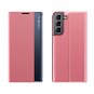 Sleep Case knižkové puzdro na Samsung Galaxy S22 Plus, ružové - Puzdro na mobil