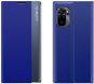 Sleep Case Smart Window knížkové pouzdro na Xiaomi Redmi K40 / Poco F3, modré - Phone Case