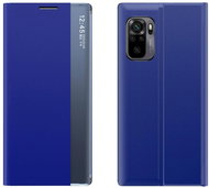 Sleep Case Smart Window knížkové pouzdro na Xiaomi Redmi Note 10 / 10S, modré - Phone Case