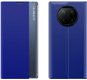 Sleep Case Smart Window knižkové puzdro na Xiaomi Redmi Note 9T 5G, modré - Puzdro na mobil