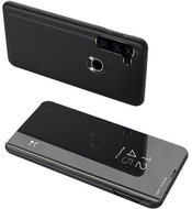 Smart Clear View knížkové pouzdro na Motorola Moto G8 Plus, černé - Phone Case