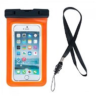 Swimming Bag vodotesné puzdro na mobil 6,7", oranžové - Puzdro na mobil