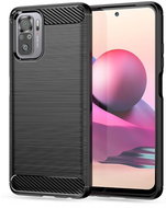 Tech-Protect Carbon silikonový kryt na Xiaomi Redmi Note 10 / 10S, černý - Phone Cover