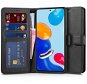 Tech-Protect Wallet knižkové puzdro na Xiaomi Redmi Note 11 Pro/11 Pro 5G, čierne - Puzdro na mobil